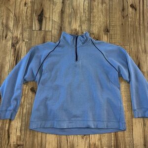 Blue quarter zip